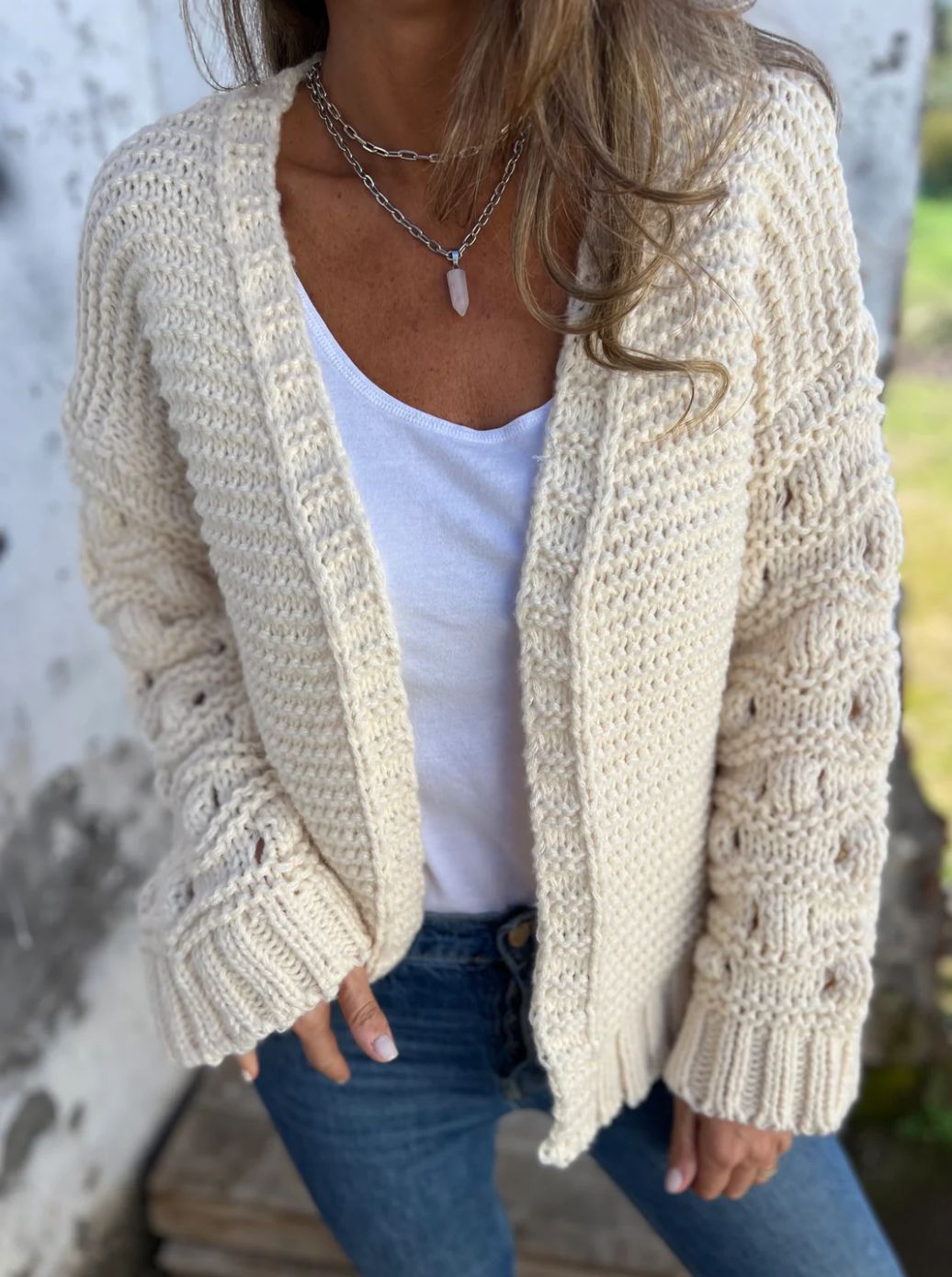 Cardigan Tricoté Mode Hiver