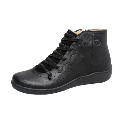 Bottine Lacée Cuir — Élégance & Confort Naturel