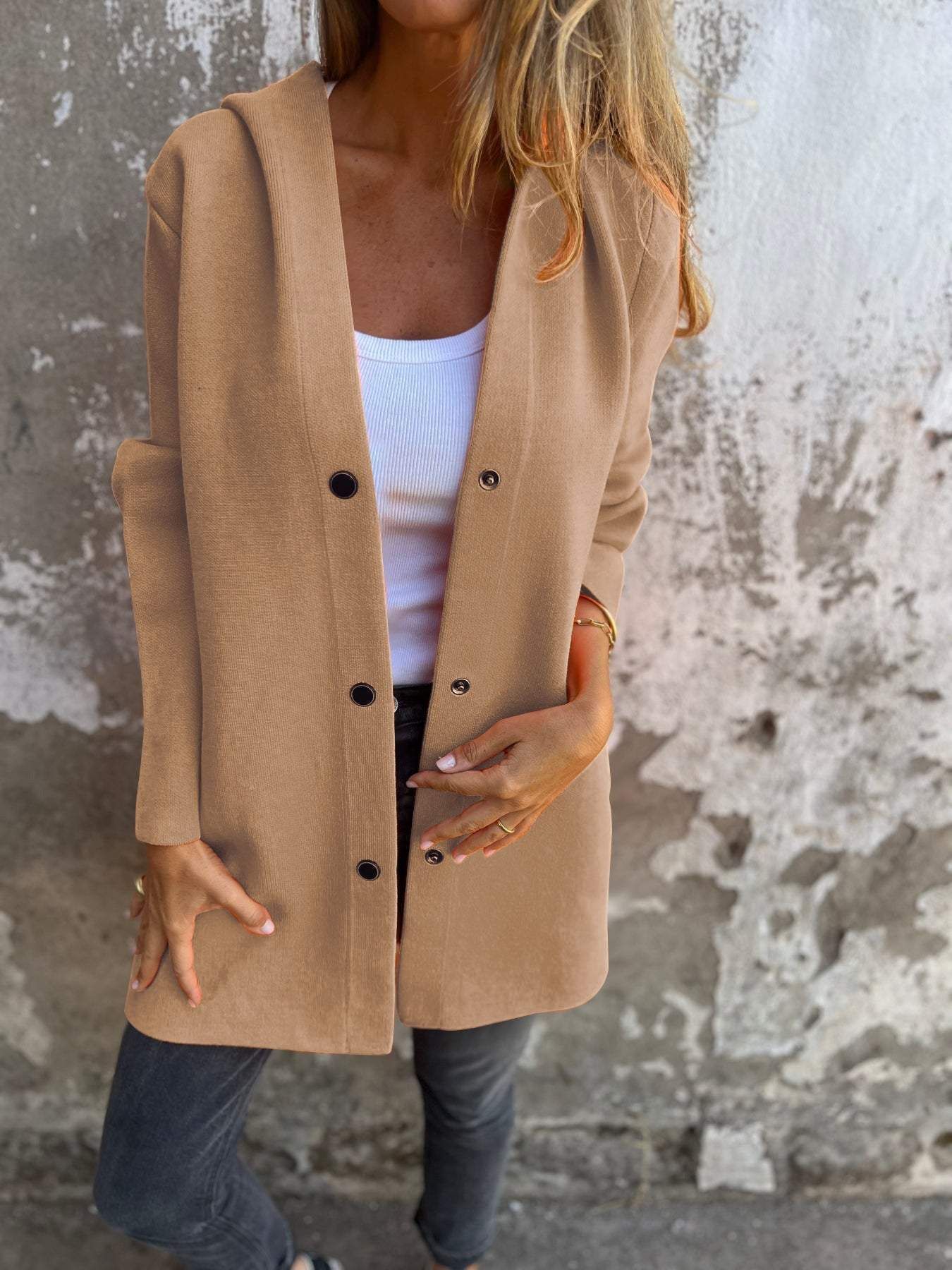 Veste Capuche Boutonnée — Confort & Style Urban