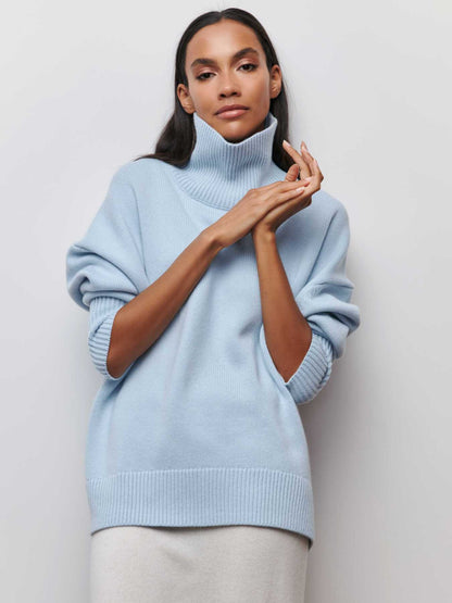 Pull Col Roulé Oversize