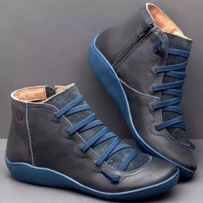 Bottine Lacée Cuir — Élégance & Confort Naturel