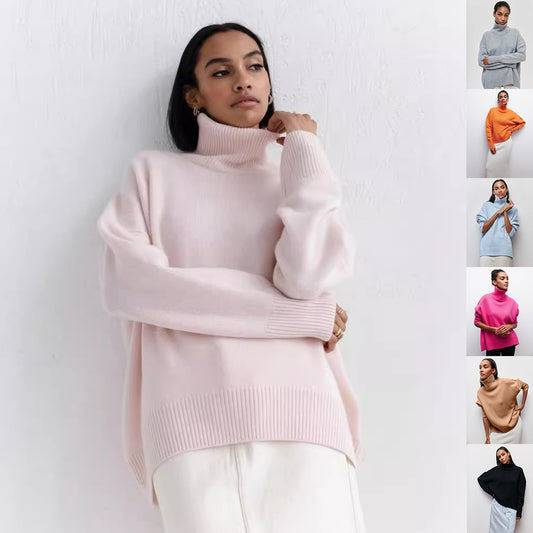 Pull Col Roulé Oversize