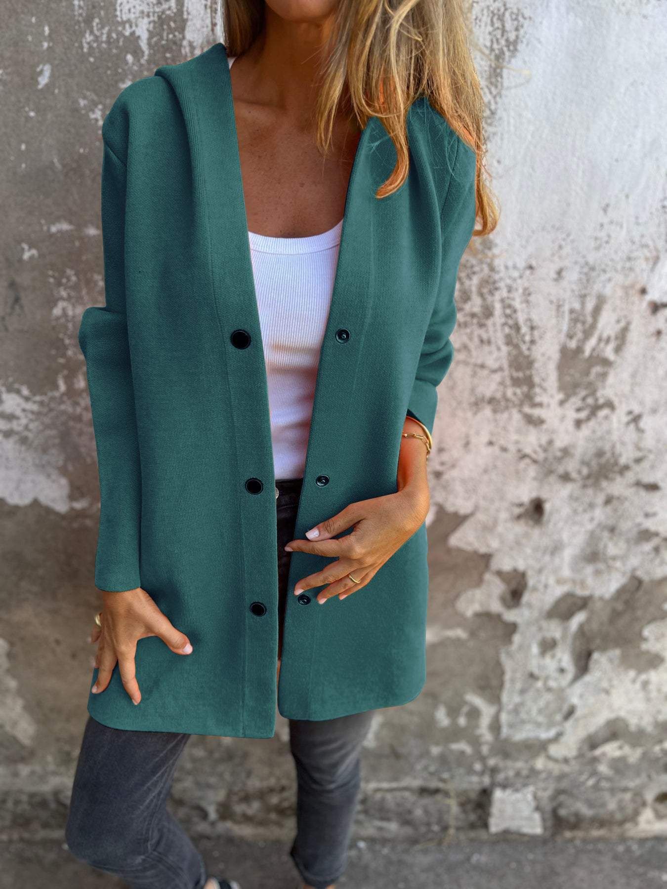 Veste Capuche Boutonnée — Confort & Style Urban