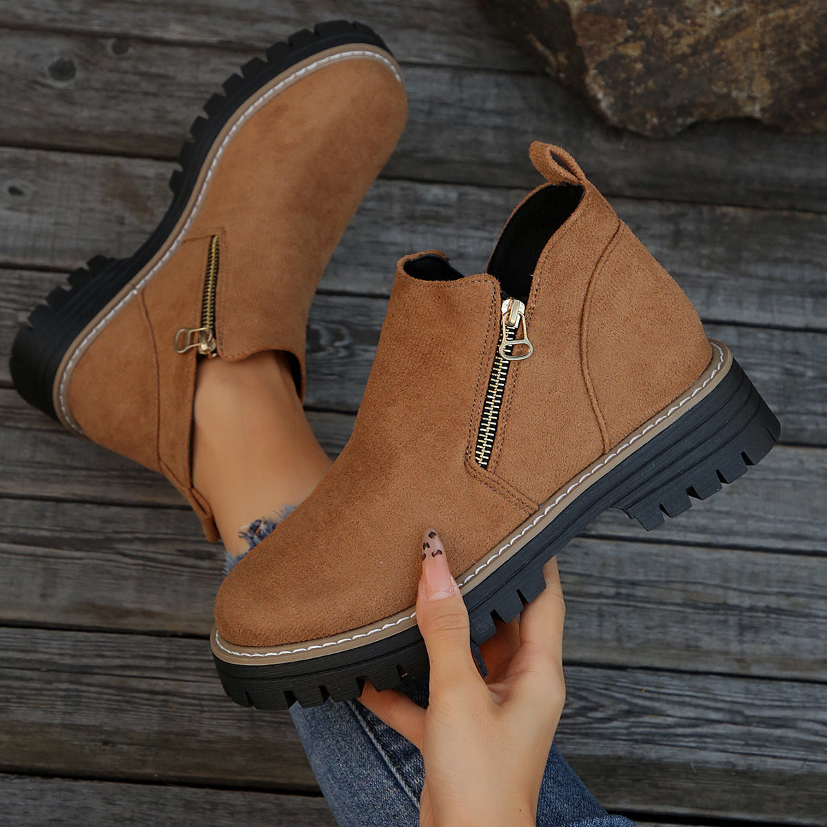 Bottines Zippées — Élégance & Modernité Urbaine