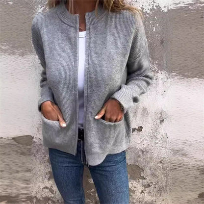 Cardigan Casual à Poches