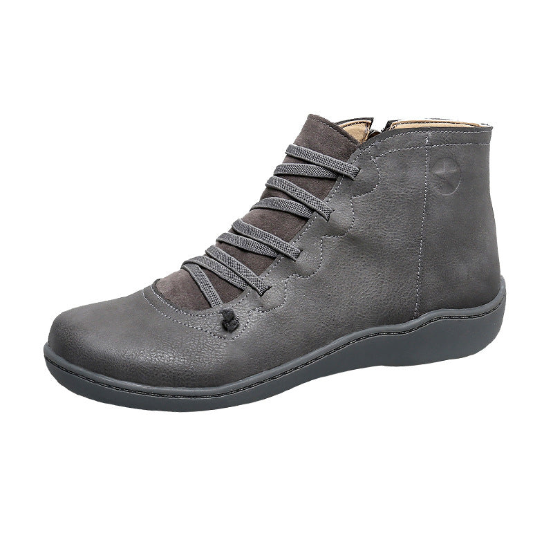 Bottine Lacée Cuir — Élégance & Confort Naturel