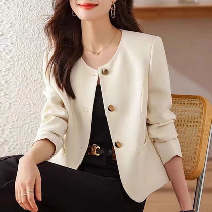 Veste Courte Col Rond — Simplicité & Élégance