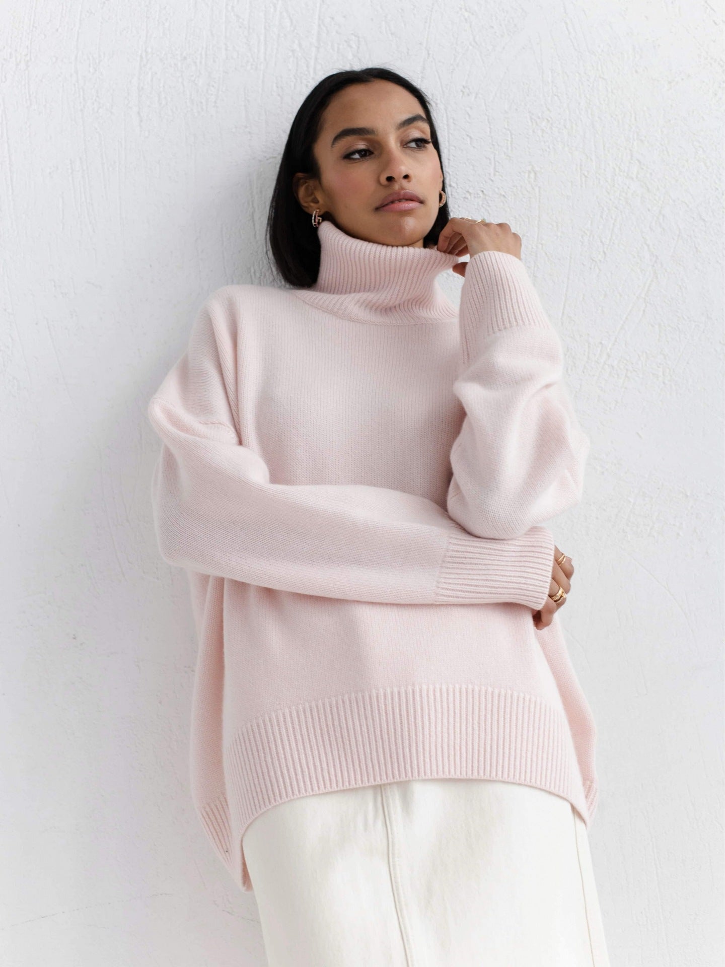 Pull Col Roulé Oversize
