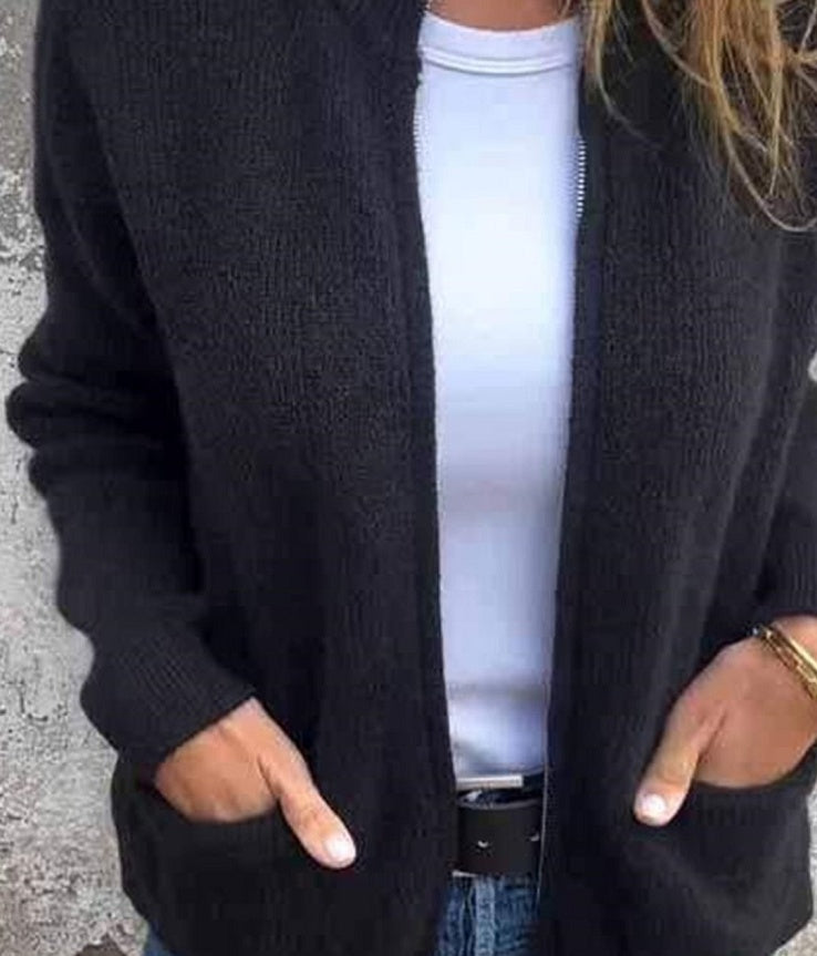 Cardigan Casual à Poches