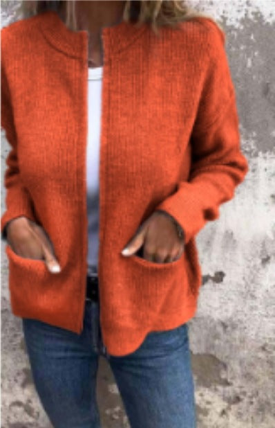 Cardigan Casual à Poches