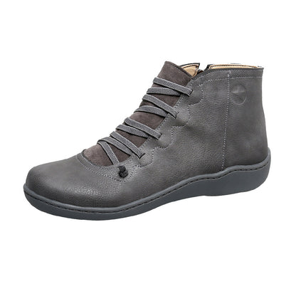 Bottine Lacée Cuir — Élégance & Confort Naturel
