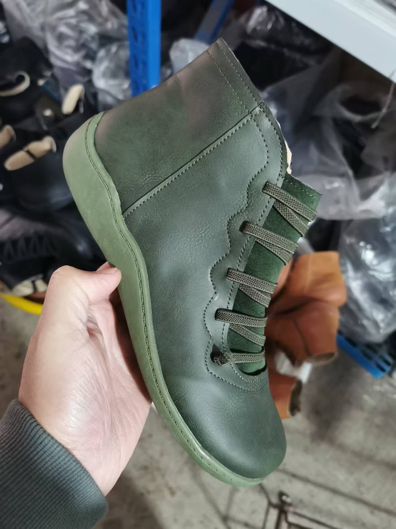 Bottine Lacée Cuir — Élégance & Confort Naturel