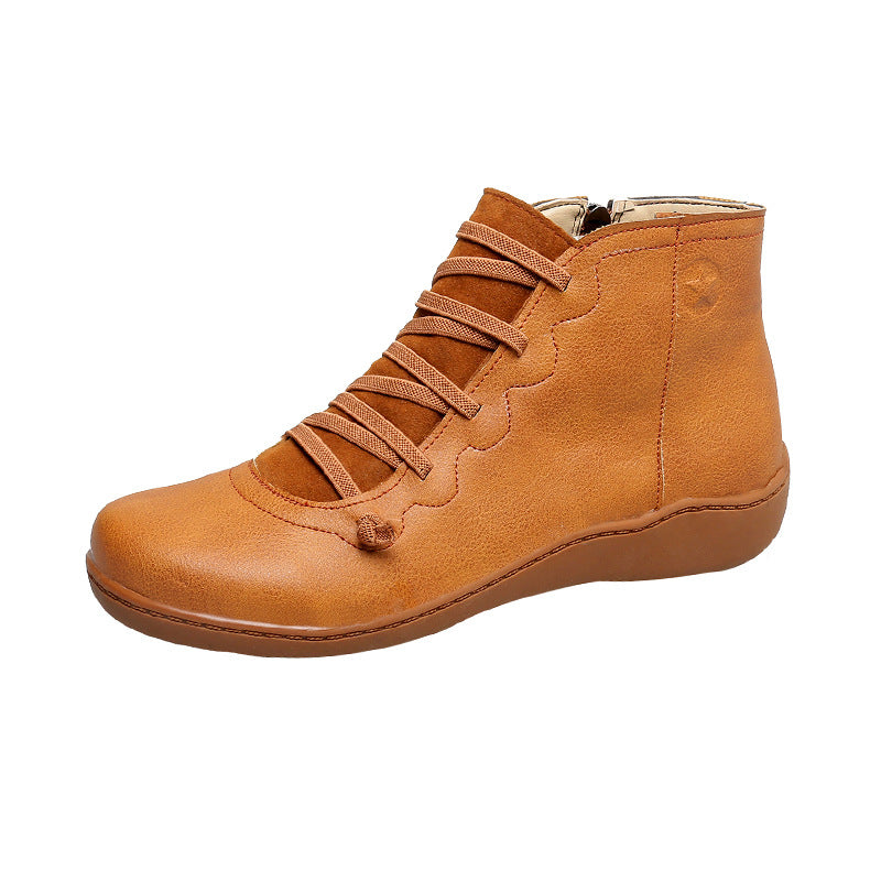 Bottine Lacée Cuir — Élégance & Confort Naturel