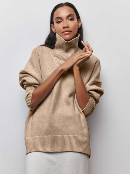 Pull Col Roulé Oversize
